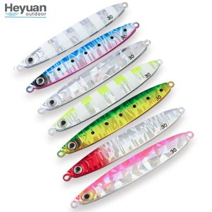 Heyuan Outdoor 40g-100g Fast Sinking Metal Jig Lures for Saltwater Fishing