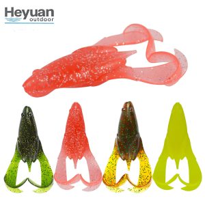 Heyuan Outdoor Soft Frog Lures &ndash; Weedless Topwater Baits for Bass & Pike Fishing