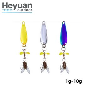 Heyuan Spinner Baits with Fly Hook &ndash; 1g-10g Micro to Heavy Lures for Trout, Bass & Panfish