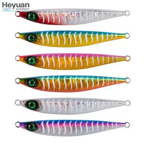Heyuan Glow-in-the-Dark Metal Jigs &ndash; 40g-100g High-Visibility Lures for Offshore Fishing