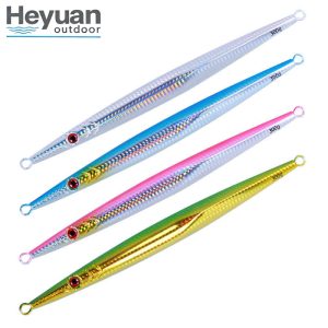 Heyuan Outdoor 60g-400g Extra-Long Metal Jigs &ndash; High-Flash Saltwater Lures for Tuna & Marlin