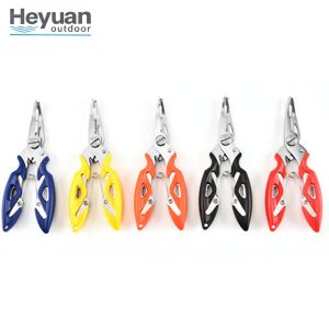 Heyuan Multi-Function Fishing Pliers Stainless Steel Split Ring Cutters with Anti-Slip Handles