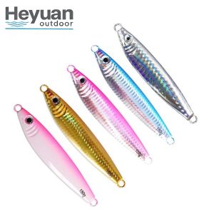 Heyuan Outdoor 14g-150g S-Shape Metal Jigs &ndash; High-Flash Saltwater Lures for Tuna & Inshore Game