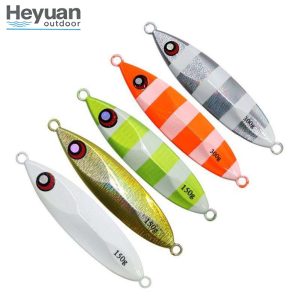 Heyuan Vertical Jigging Lures with 3D Eyes 40g-200g+ Sinking Baits for Tuna, Grouper, Marlin