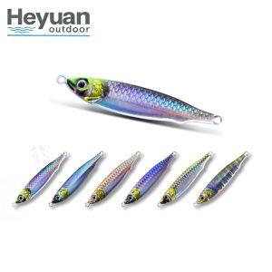 Heyuan 3D Laser Lead Fish Jigs - 7g-80g Metal Fishing Lures for Saltwater & Freshwater