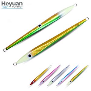 Heyuan Deep Sea Vertical Jigs 60g-300g Long Metal Fishing Lures for Saltwater Big Game